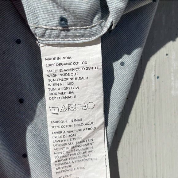 Men's PrAna Button-Down Shirt Multicolor Geometric L Cotton Hippy BOHO City Open - Picture 7 of 13